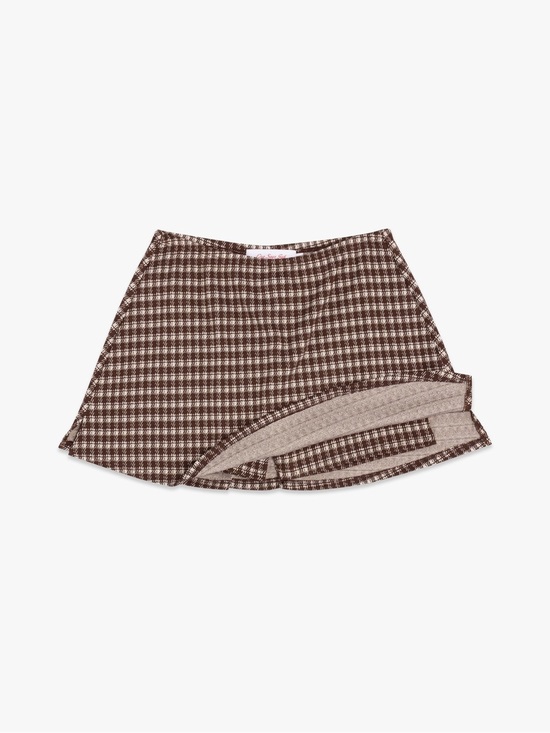 Lisa Says Gah Dresses & Skirts - Lisa Says Gah Darcy Skort in Cocoa Plaid